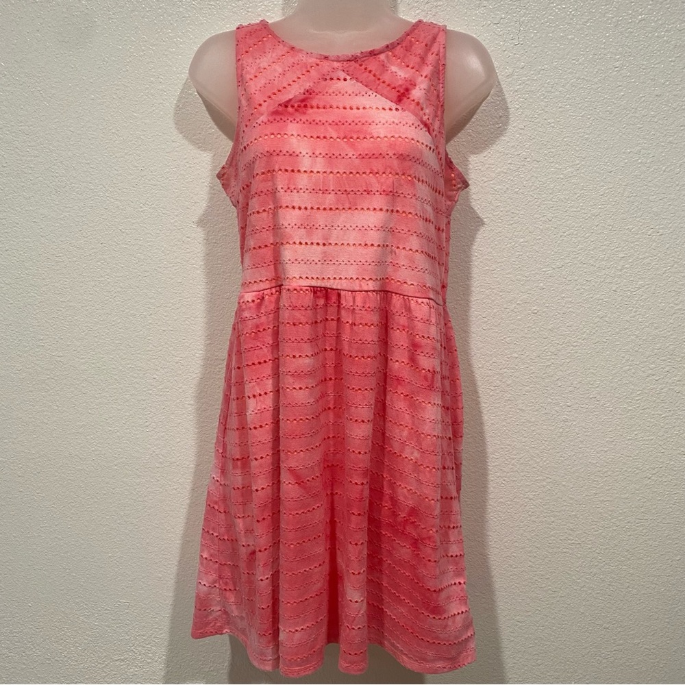 Kids Circo Girls Pink Red Tie Dye Sleeveless Casual Dress XL 14/16